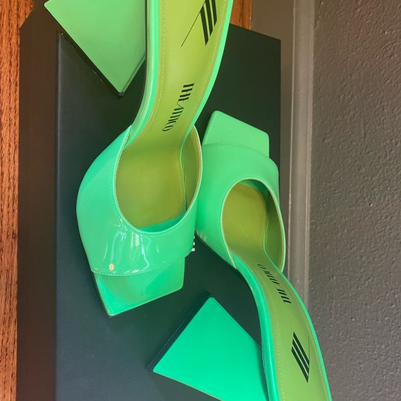 The Attico Sandal heel fluo green. - Picture 11 of 13